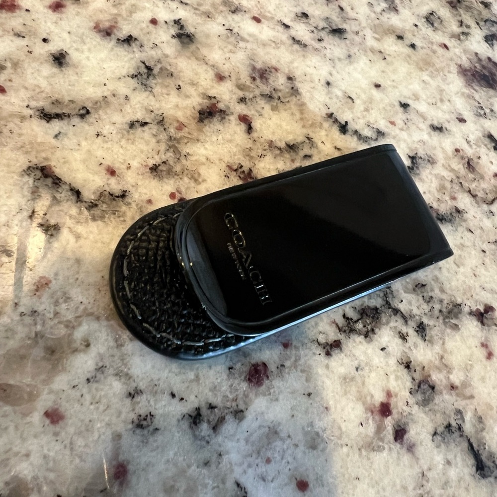 Coach Black Money Clip